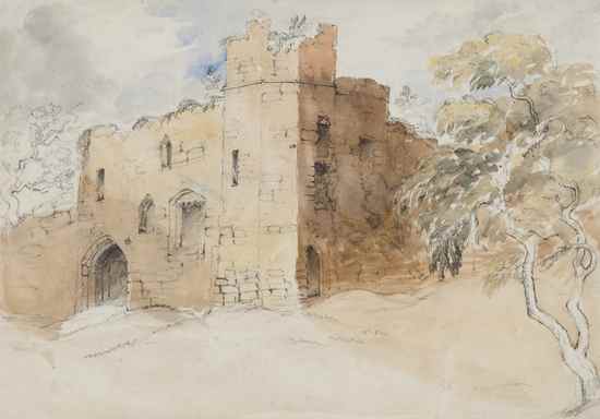 Appraisal: Attributed to Sidney Herbert Goodrich Castle watercolour x cm x