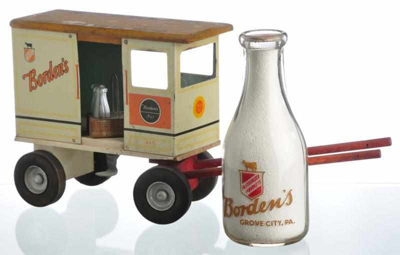 Appraisal: Borden's Milk Bottle Wagon Description Grove City PA Condition Very