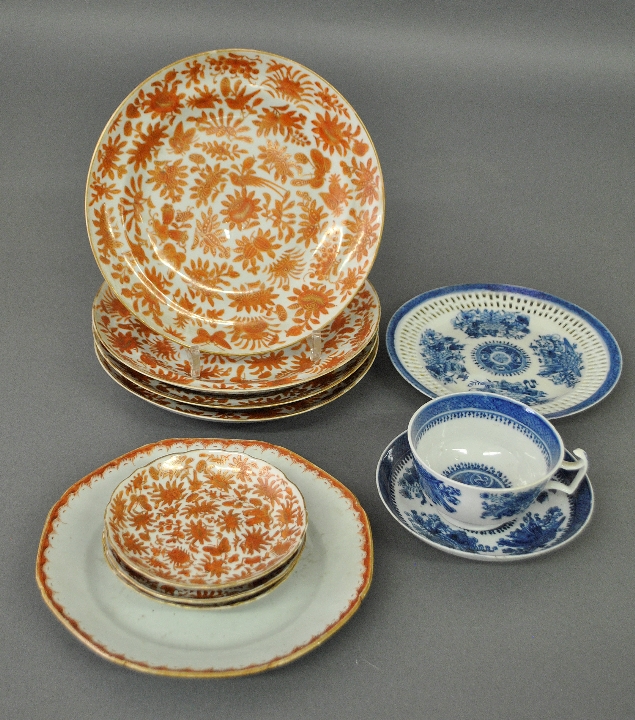 Appraisal: - Eleven pieces Chinese porcelain to incl th c Nanking