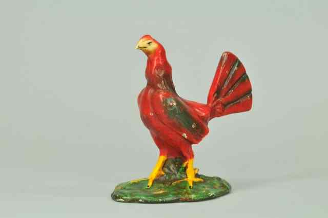 Appraisal: a GAMECOCK DOORSTOP Hubley cast iron example of strutting game