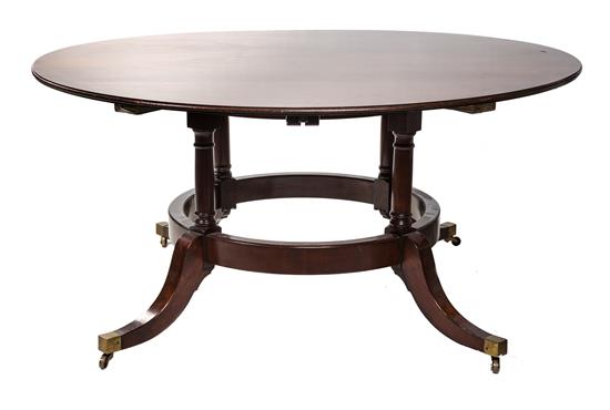 Appraisal: Sale Lot A Regency Style Mahogany Dining Table th century