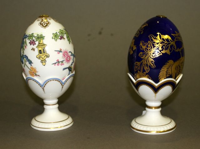 Appraisal: Two limited edition cased sets of an egg and holder