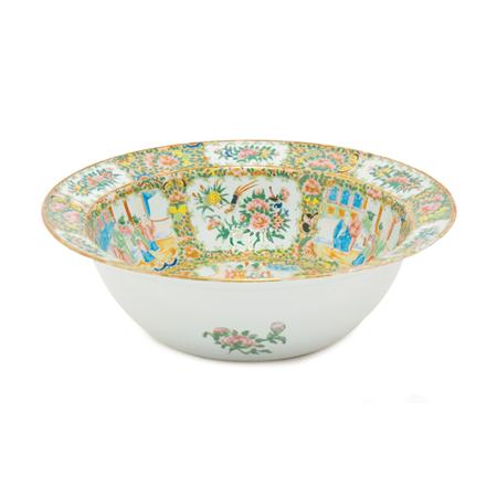 Appraisal: Chinese Export Rose Medallion Porcelain Basin Estimate -