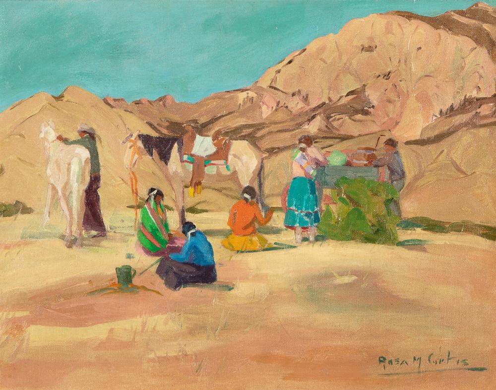 Appraisal: Rosa Margaret Curtis - Santa Fe New Mexico oil on