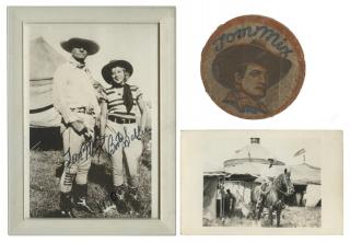 Appraisal: Collection of Tom Mix Related Photographs and Ephemera Various dates