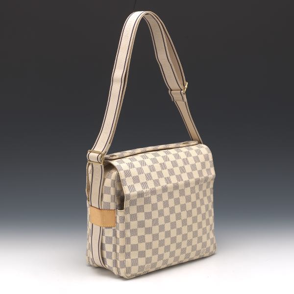 Appraisal: LOUIS VUITTON DAMIER AZUR NAVIGLIO x x Damier Azur canvas