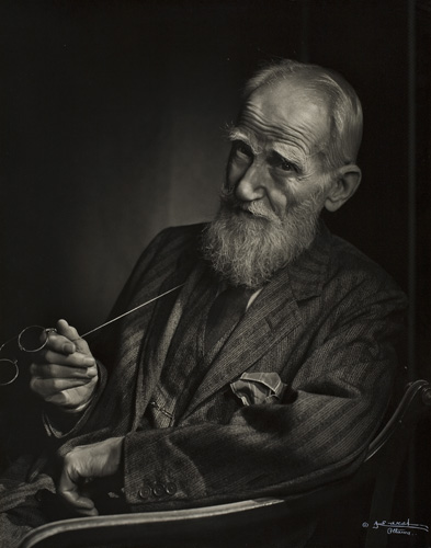 Appraisal: KARSH YOUSUF - SOLD May George Bernard Shaw Silver print