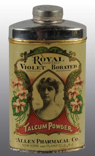 Appraisal: Royal Talc Tin Description Brilliant tin with just a tad