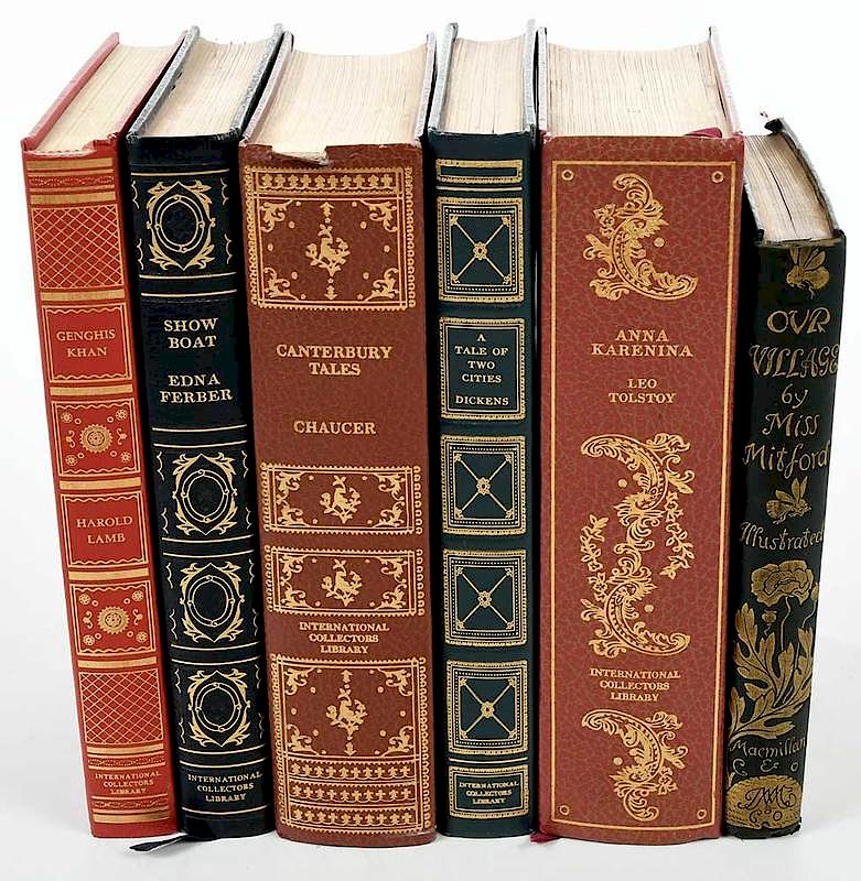 Appraisal: Assorted Books contemporary volumes with leatherette binding and gilt lettering