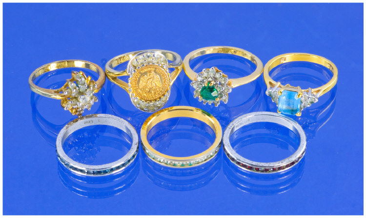 Appraisal: Collection Of Base Metal Dress Rings