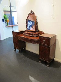 Appraisal: REGENCY PEDESTAL SIDEBOARD