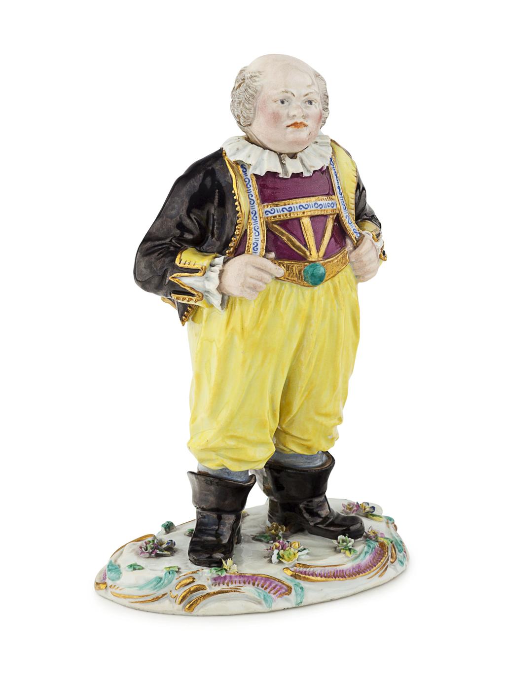 Appraisal: MEISSEN FIGURE OF THE COURT JESTER HOFNARR FROHLICH TH CENTURY