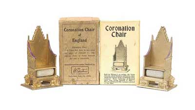 Appraisal: Britains - Set - Coronation Chair version comprising Gilt Throne