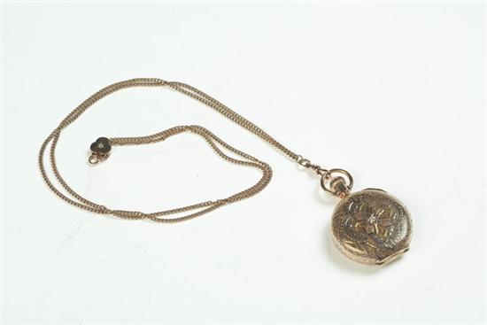 Appraisal: VICTORIAN LADIES' POCKET WATCH Nineteenth century marked K Elgin National