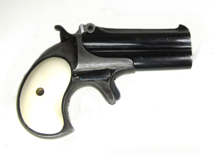 Appraisal: REMINGTON OVER UNDER DERRINGER rim fire caliber barrels stamped on