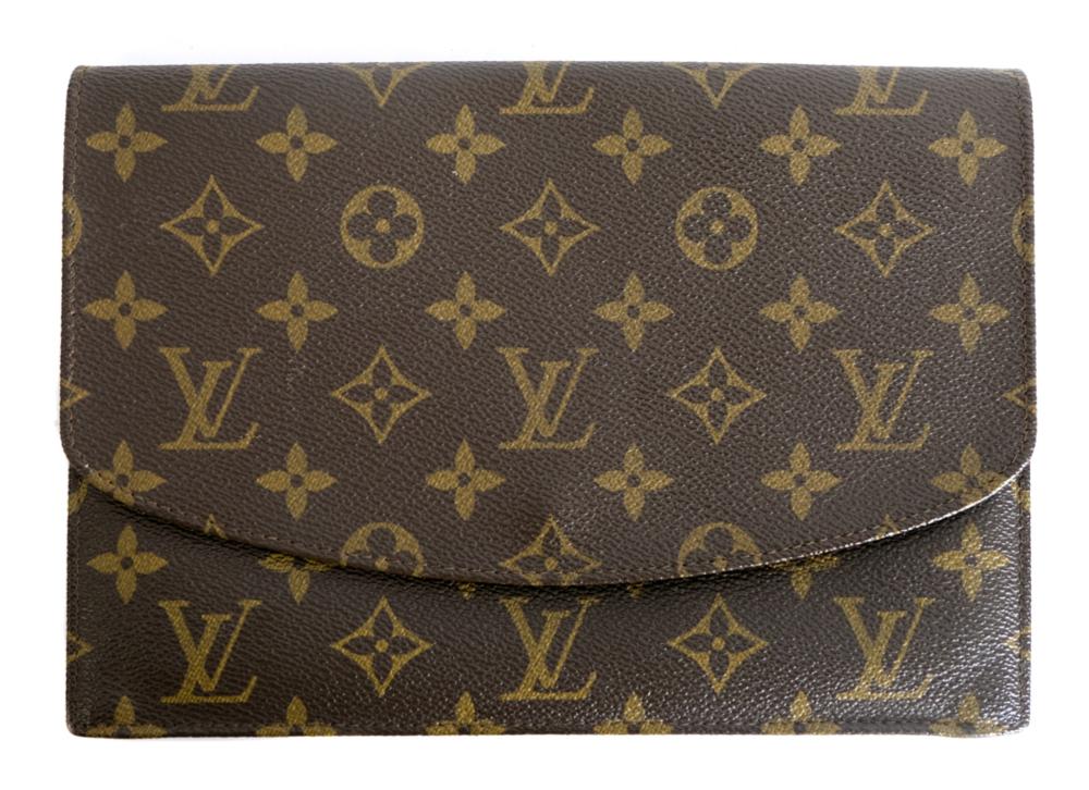 Appraisal: LOUIS VUITTON VINTAGE MONOGRAM POCHETTE RABAT CLUT s Louis Vuitton