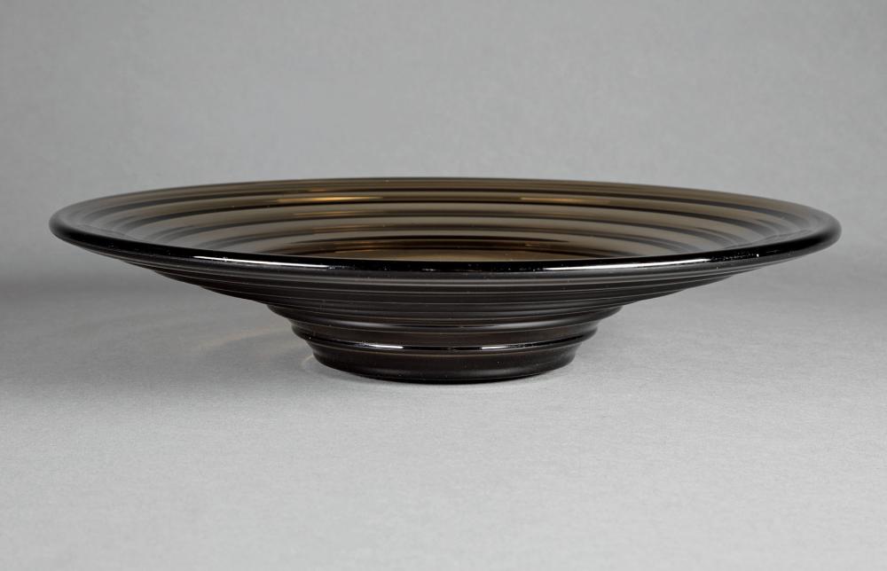 Appraisal: Art Deco Daum Glass Bowl early th c marked Daum