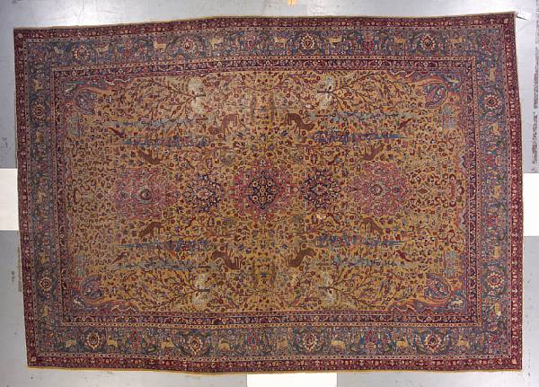 Appraisal: A Tabriz carpet North West Persia size approximately ft x