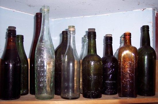 Appraisal: A collection of beer spirit and other glass bottles