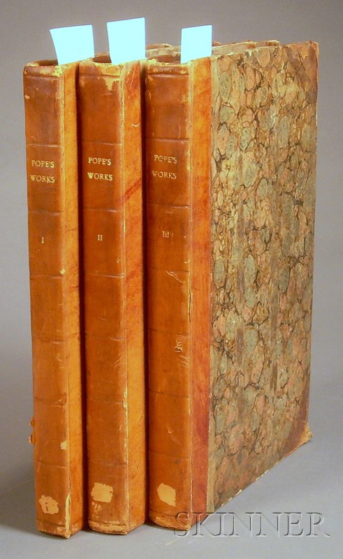 Appraisal: Pope Alexander - The Poetical Works of Alexander Pope Esq