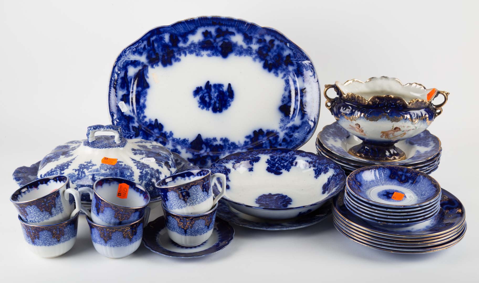 Appraisal: Assortment of blue and white china