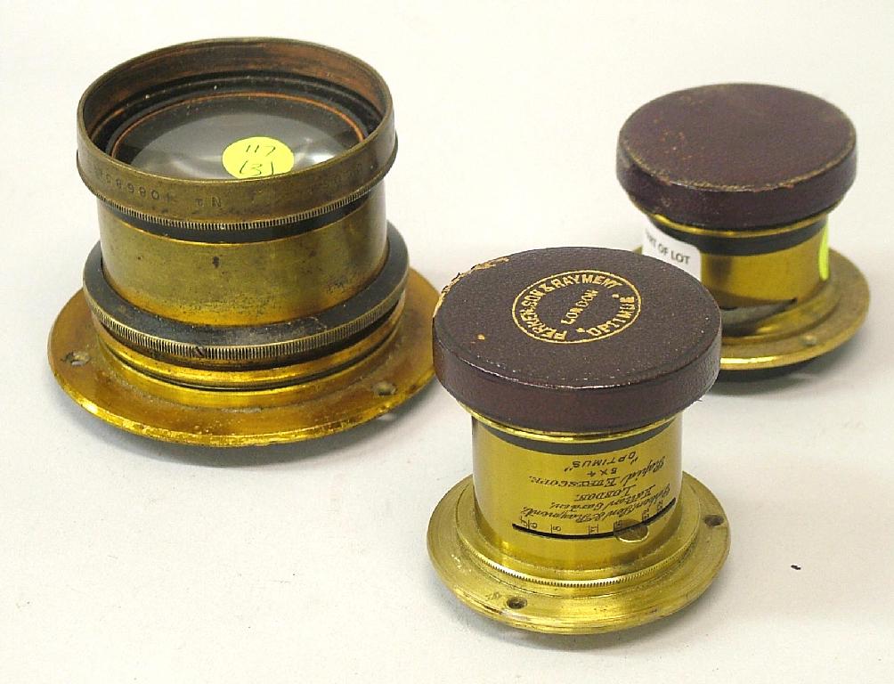 Appraisal: Perken Rayment rapid Euroscope x Optimus brass bound lens similar