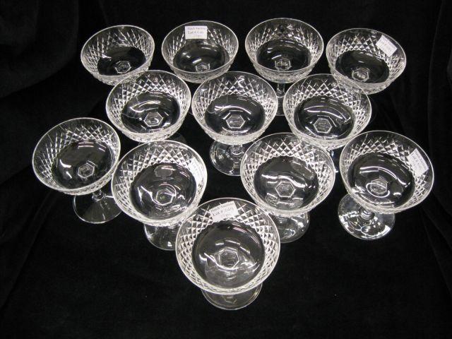 Appraisal: Waterford Alana Cut Crystal Champagne or Goblets signed excellent