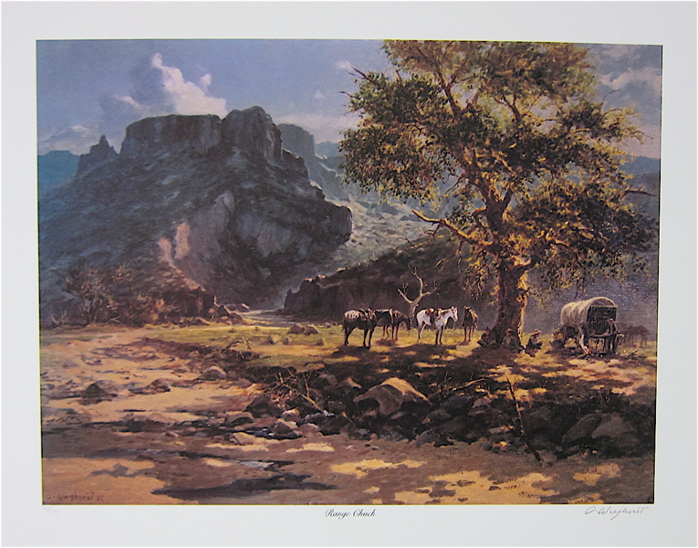 Appraisal: OLAF WIEGHORST LIMITED EDITION OFF-SET LITHOGRAPH California - Range Chuck