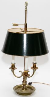 Appraisal: BOUILLOTTE STYLE BRASS CANDELABRUM LAMP BOUILLOTTE STYLE BRASS CANDELABRUM LAMP