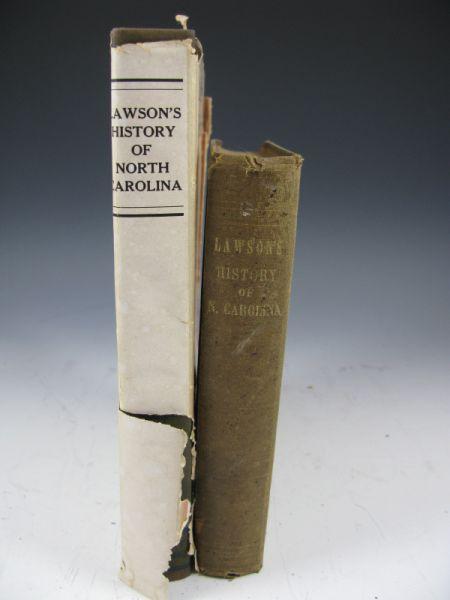 Appraisal: Lawson's History of North Carolina editions