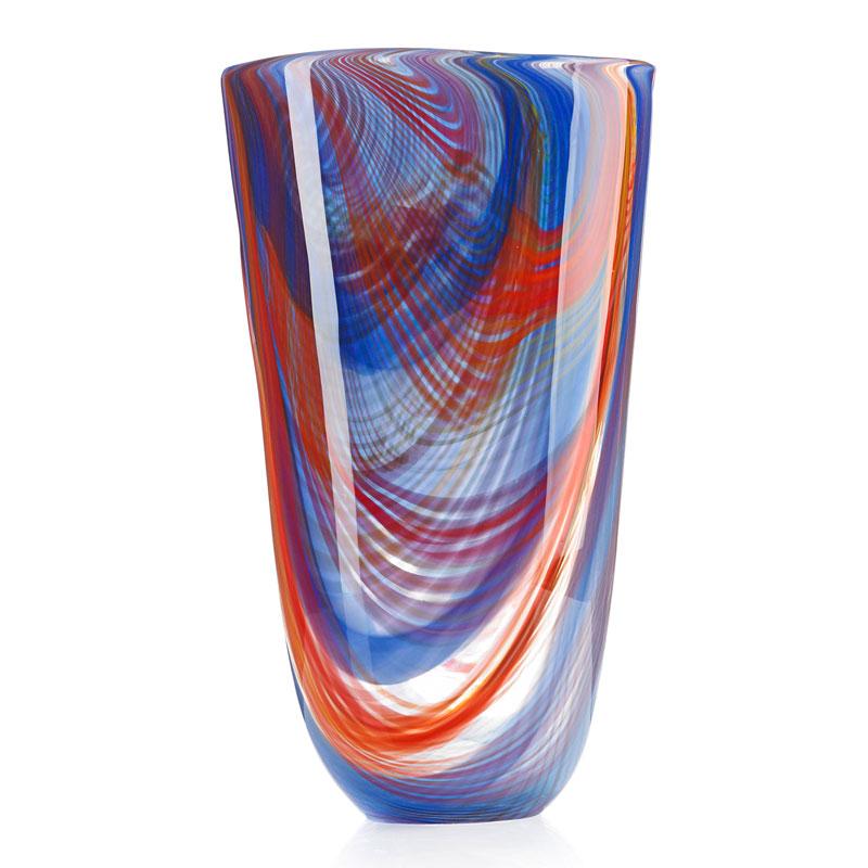 Appraisal: LINO TAGLIAPIETRA Tall glass vase Condition Report Excellent condition no