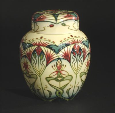 Appraisal: Star of Bethlehem' a Moorcroft Pottery trial ginger jar and