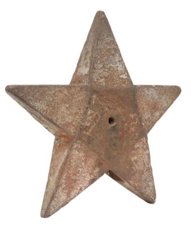 Appraisal: Cast iron windmill weight five-pointed star approx w lbs