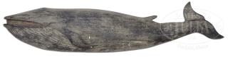 Appraisal: CLARK G VOORHEES CARVING OF BLUE WHALE CLARK G VOORHEES