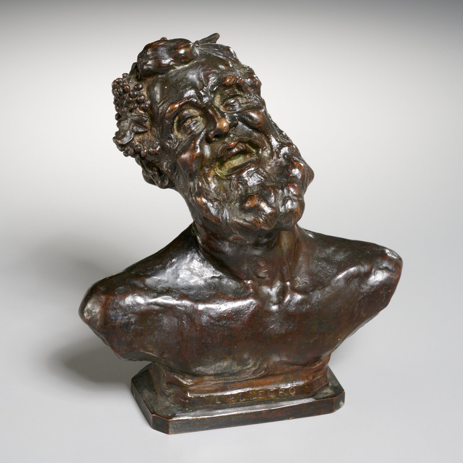 Appraisal: ALBERT HUMPHREYS PATINATED BRONZE BUST Albert Humphreys American - L'Allegro