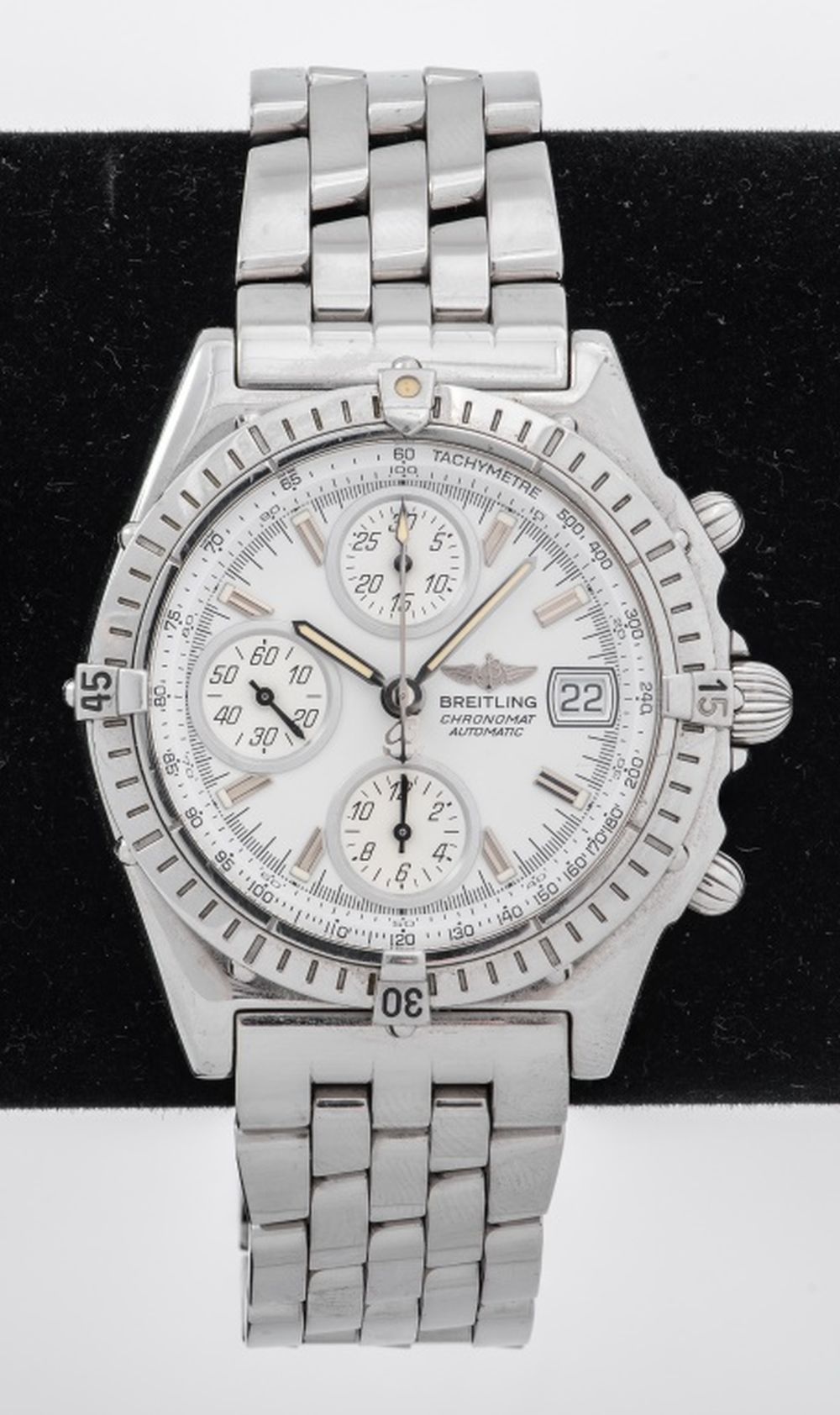 Appraisal: BREITLING CHRONOMAT AUTOMATIC Breitling Chronomat chronograph watch made of stainless