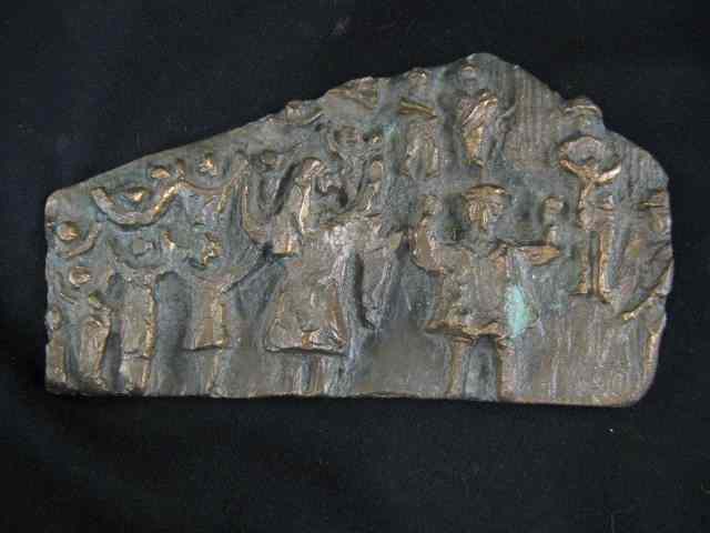 Appraisal: K Treister ''Warsaw Ghetto'' Bronze Plaque August of artist famous