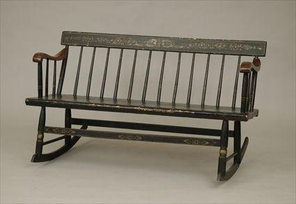 Appraisal: Mammy Rocker Bench