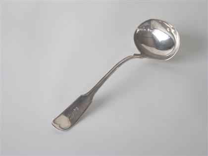 Appraisal: American silver soup ladle retailed by henry semken - washington