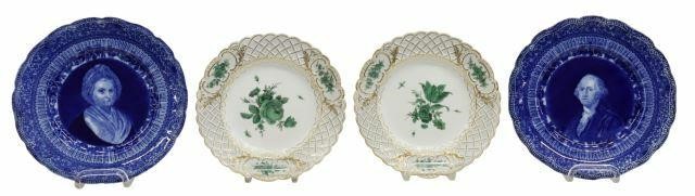 Appraisal: lot of Cabinet plate s comprising German porcelain plates Meissen