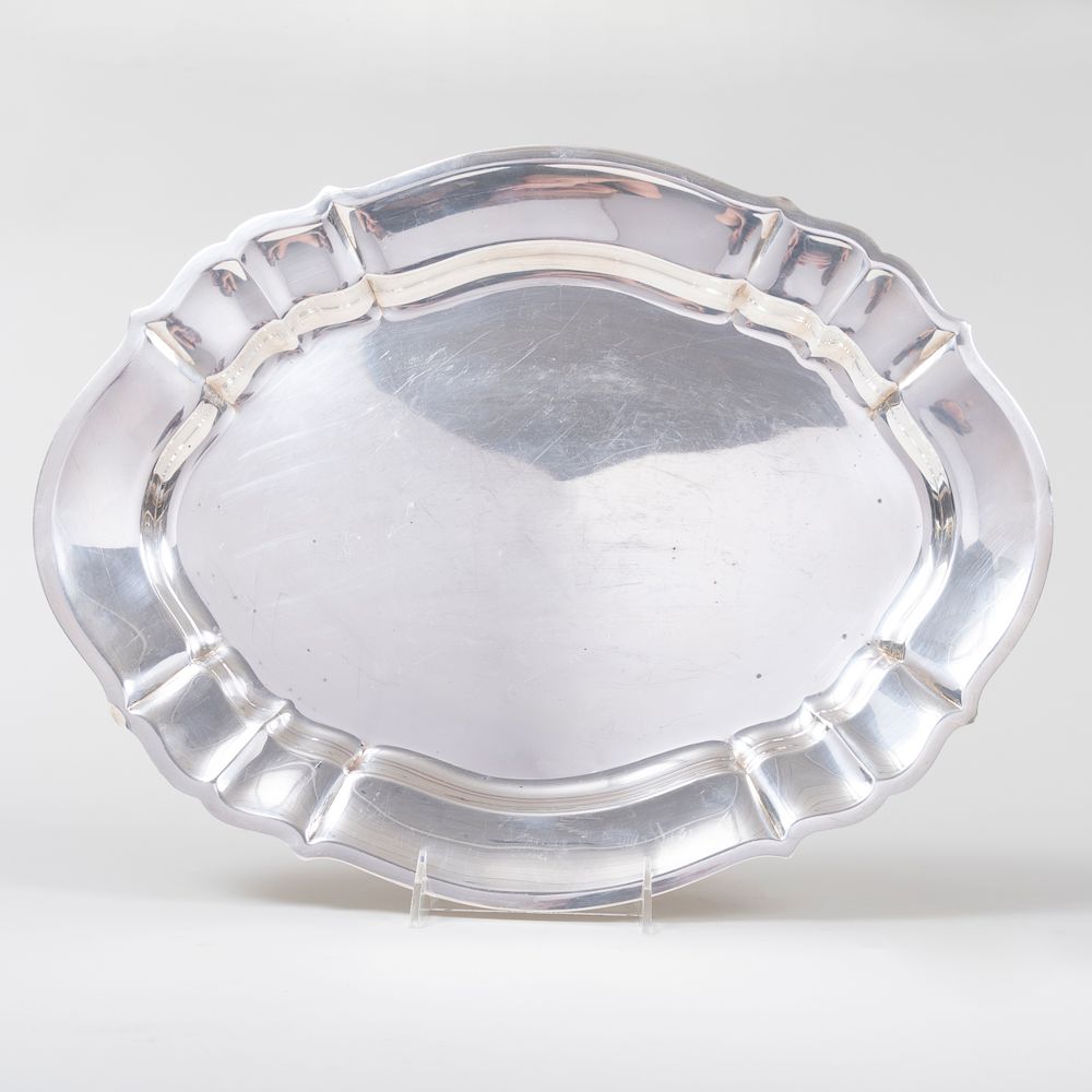 Appraisal: Gorham Silver Tray in the 'Chippendale' Pattern Marked 'Sterling' in