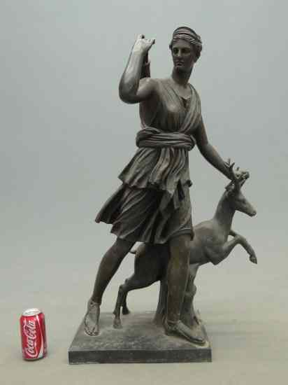 Appraisal: th c ''Diana The Huntress'' bronze '' Ht Copy of