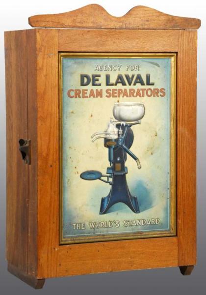 Appraisal: DeLaval Cream Separators Country Store Cabinet Description Pitting and staining