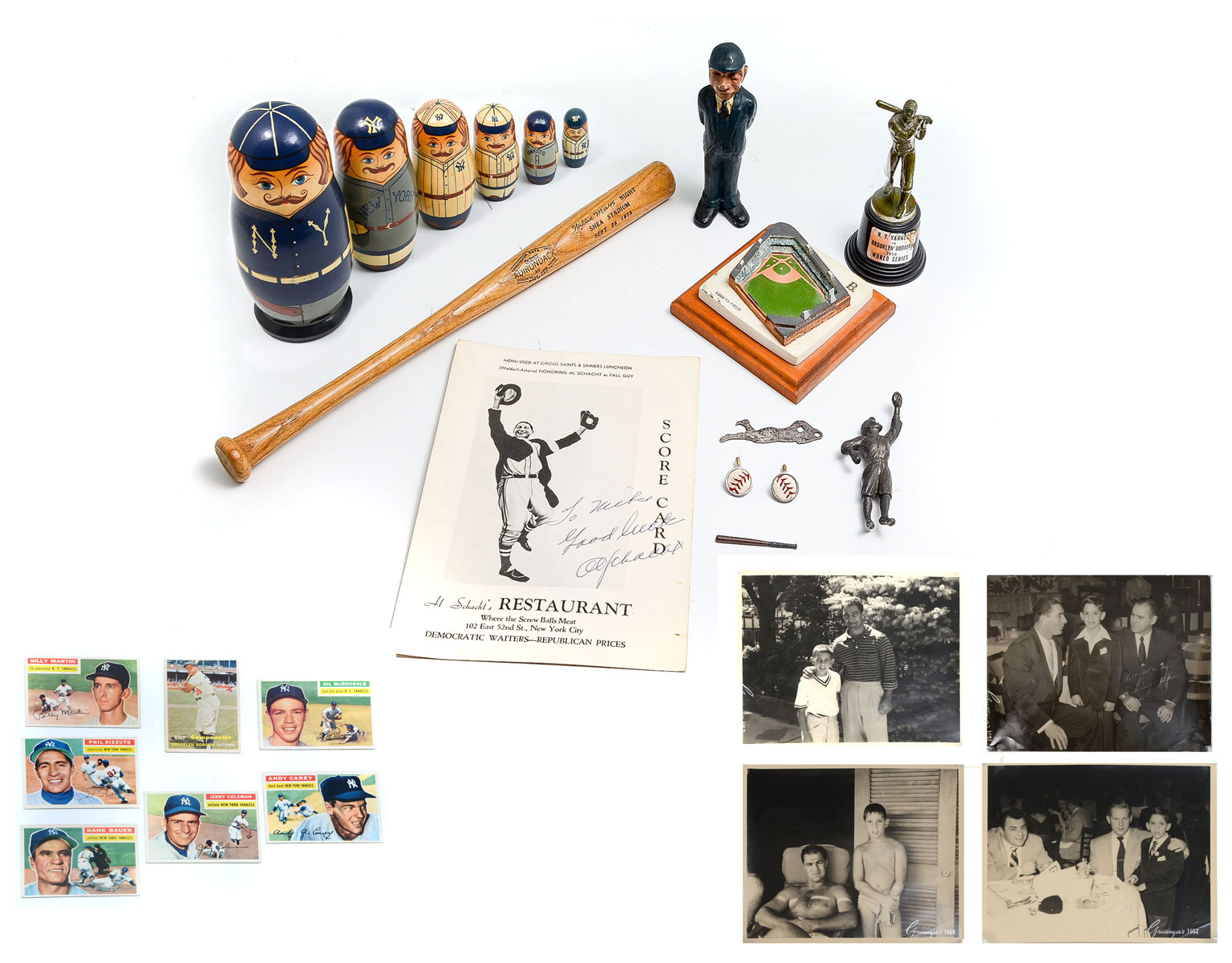 Appraisal: TREMENDOUS BASEBALL MEMORABILIA LOT To include Roy Campanella Topps Baseball