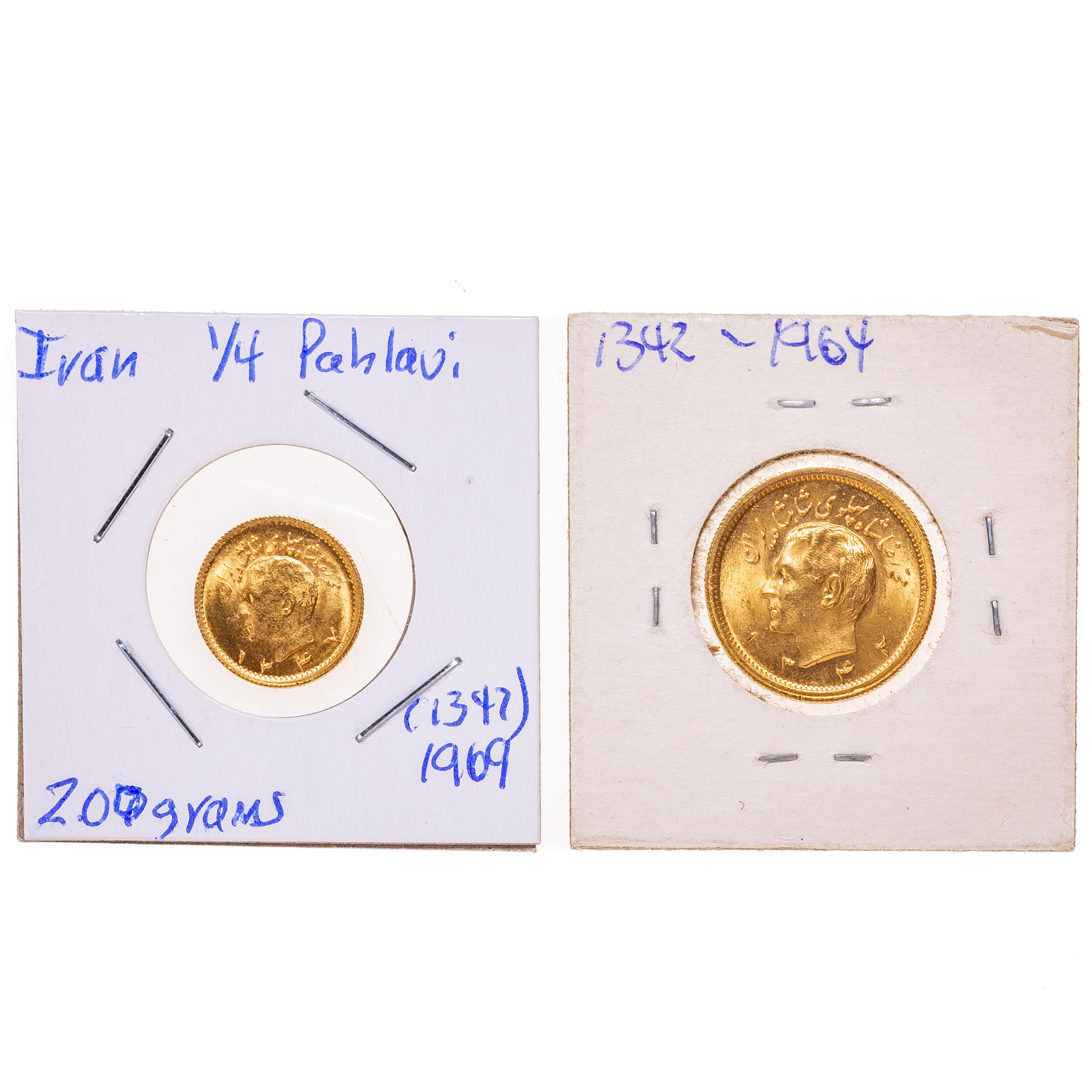 Appraisal: IRAN GOLD PAHLAVI PAHLAVI Pahlavi oz A H AU Unc