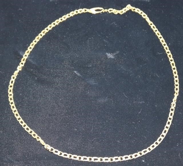 Appraisal: KT YELLOW GOLD LINKED DESIGNER NECKLACE LONG DWT