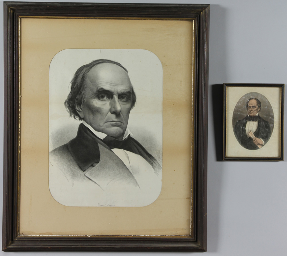 Appraisal: - Two Webster Prints Two Daniel Webster Prints larger print