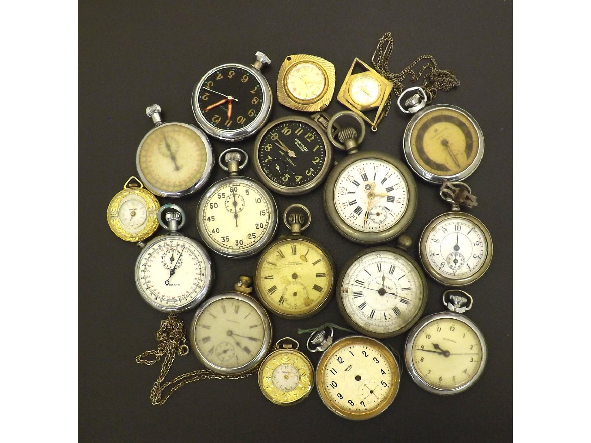 Appraisal: Quantity of assorted pocket watches to include two Smiths chrome