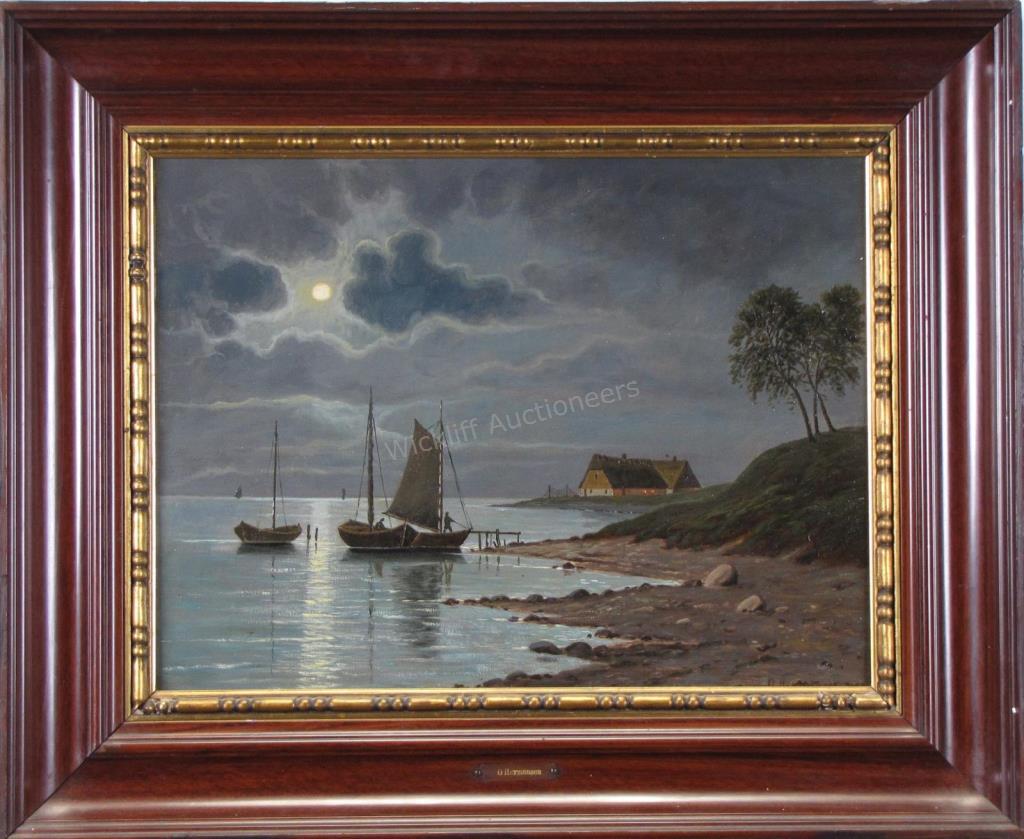 Appraisal: Olaf August Hermansen Denmark - x O C signed lower