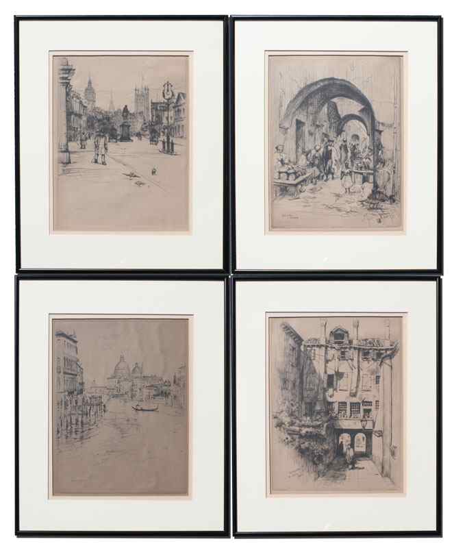 Appraisal: ARMINGTON Franklin M American - Etchings for Chalcographie du Louvre